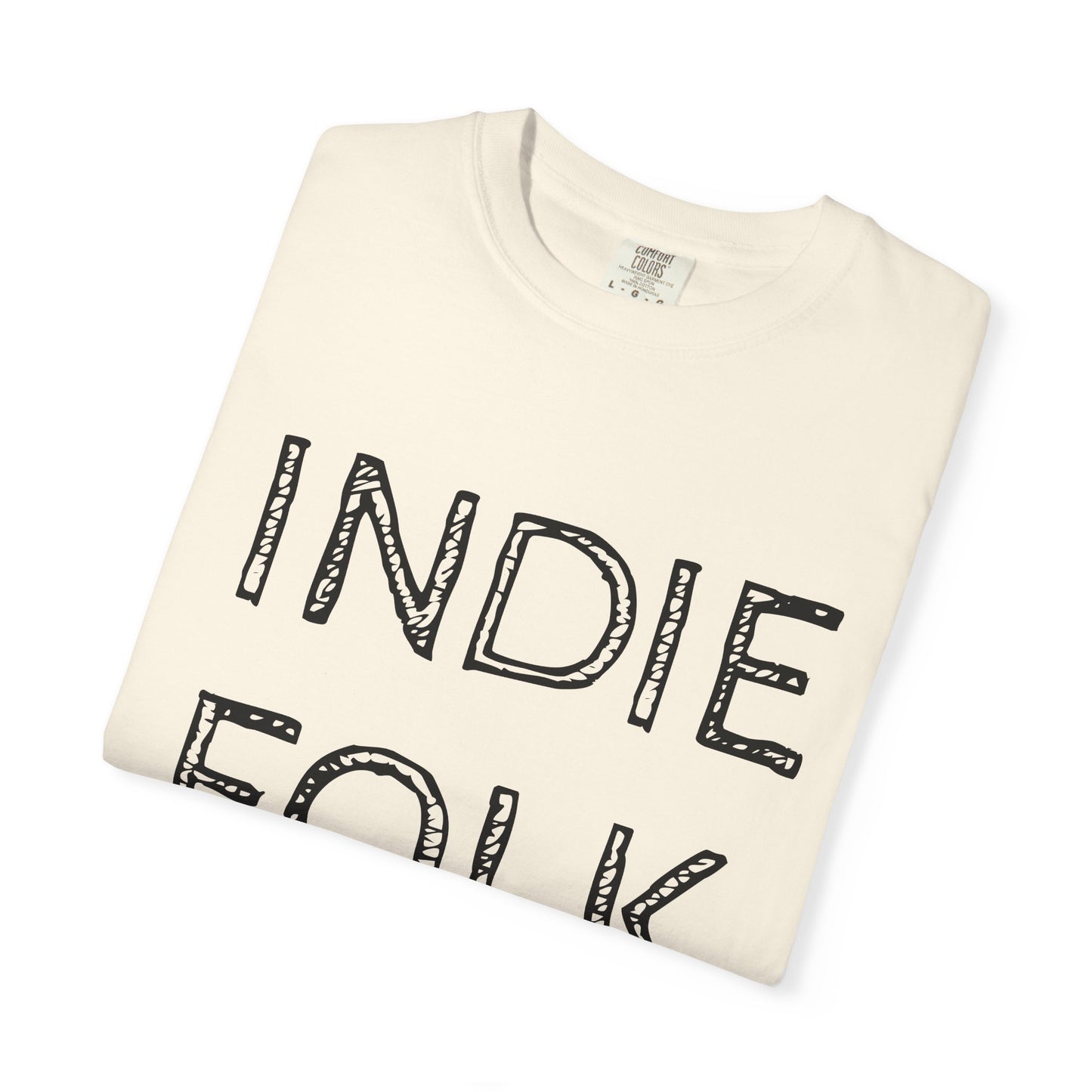 Indie Folk Graphic T-Shirt — Vintage Hand-Drawn Band Tee