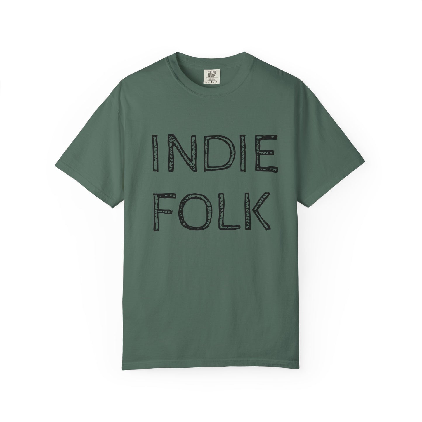 Indie Folk Graphic T-Shirt — Vintage Hand-Drawn Band Tee