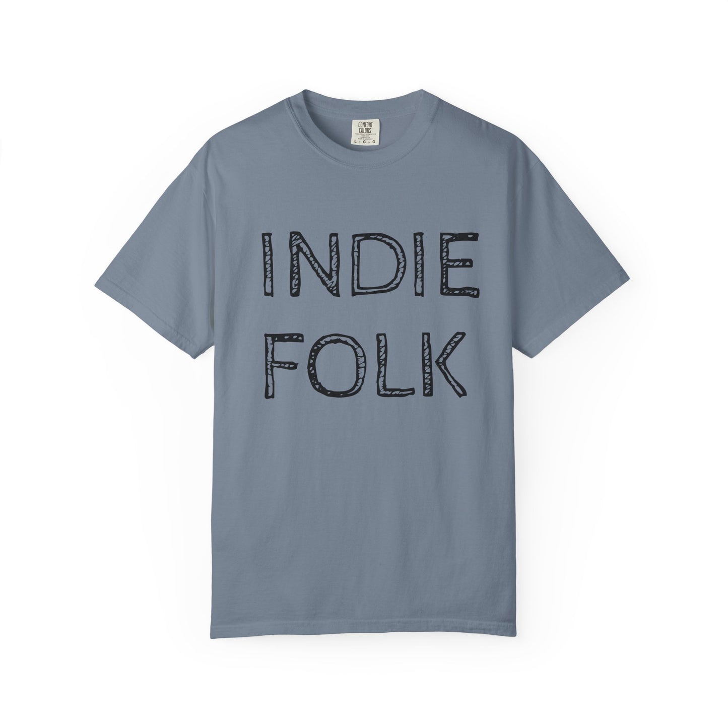 Indie Folk Graphic T-Shirt — Vintage Hand-Drawn Band Tee