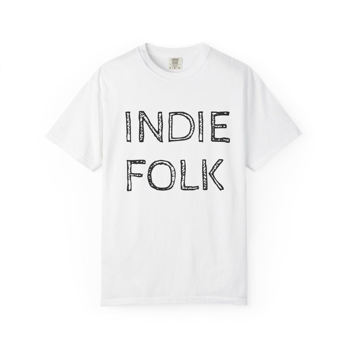Indie Folk Graphic T-Shirt — Vintage Hand-Drawn Band Tee