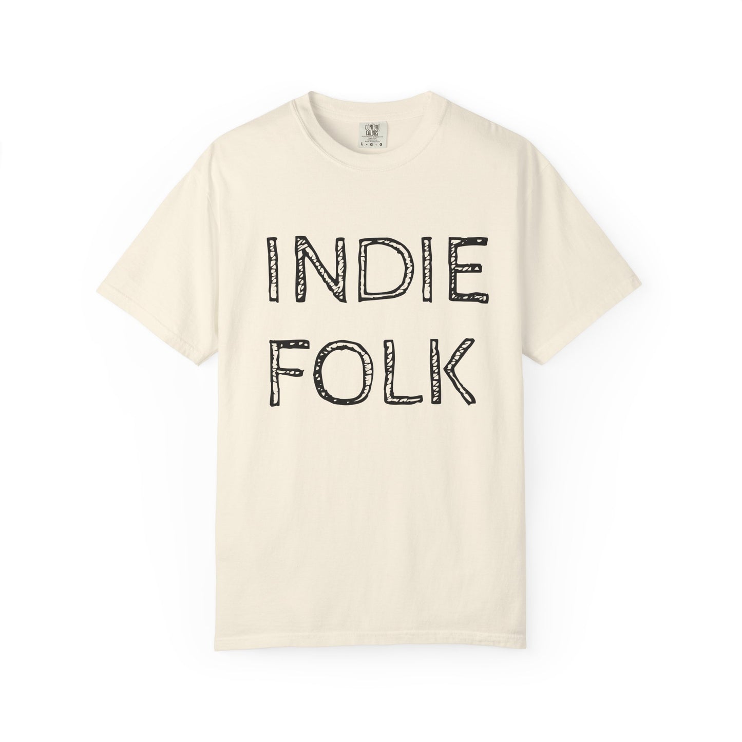 Indie Folk Graphic T-Shirt — Vintage Hand-Drawn Band Tee
