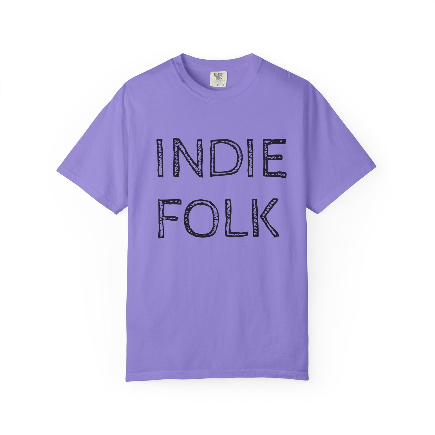 Indie Folk Graphic T-Shirt — Vintage Hand-Drawn Band Tee